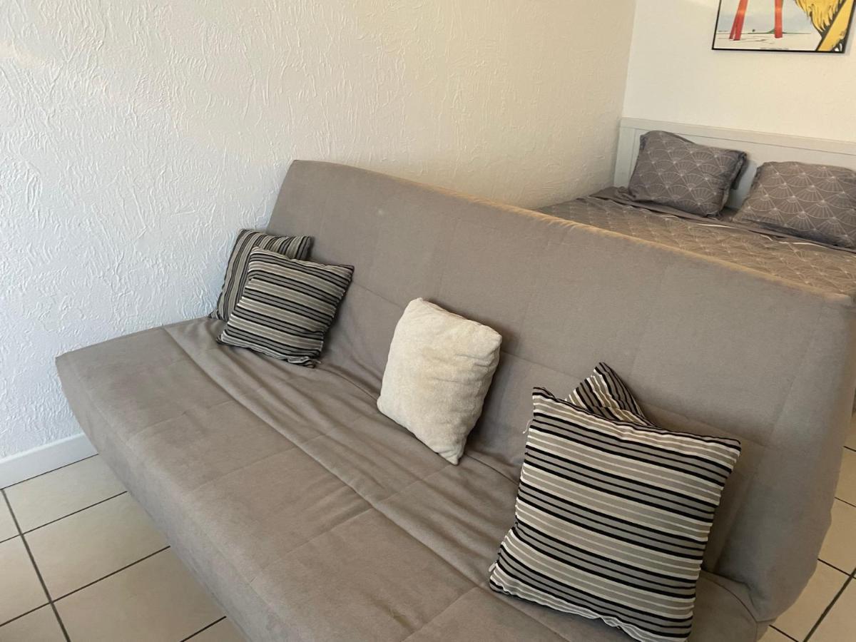 Grand Studio 7 Minutes De La Plage Et Climatise Sur Juan Les Pins 昂蒂布 外观 照片